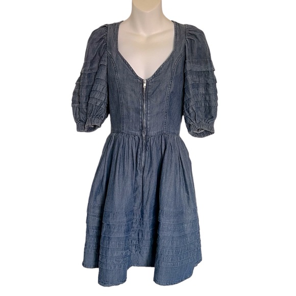 En Saison Pixie Mini Dress in Denim Size XS NWT - Picture 1 of 7